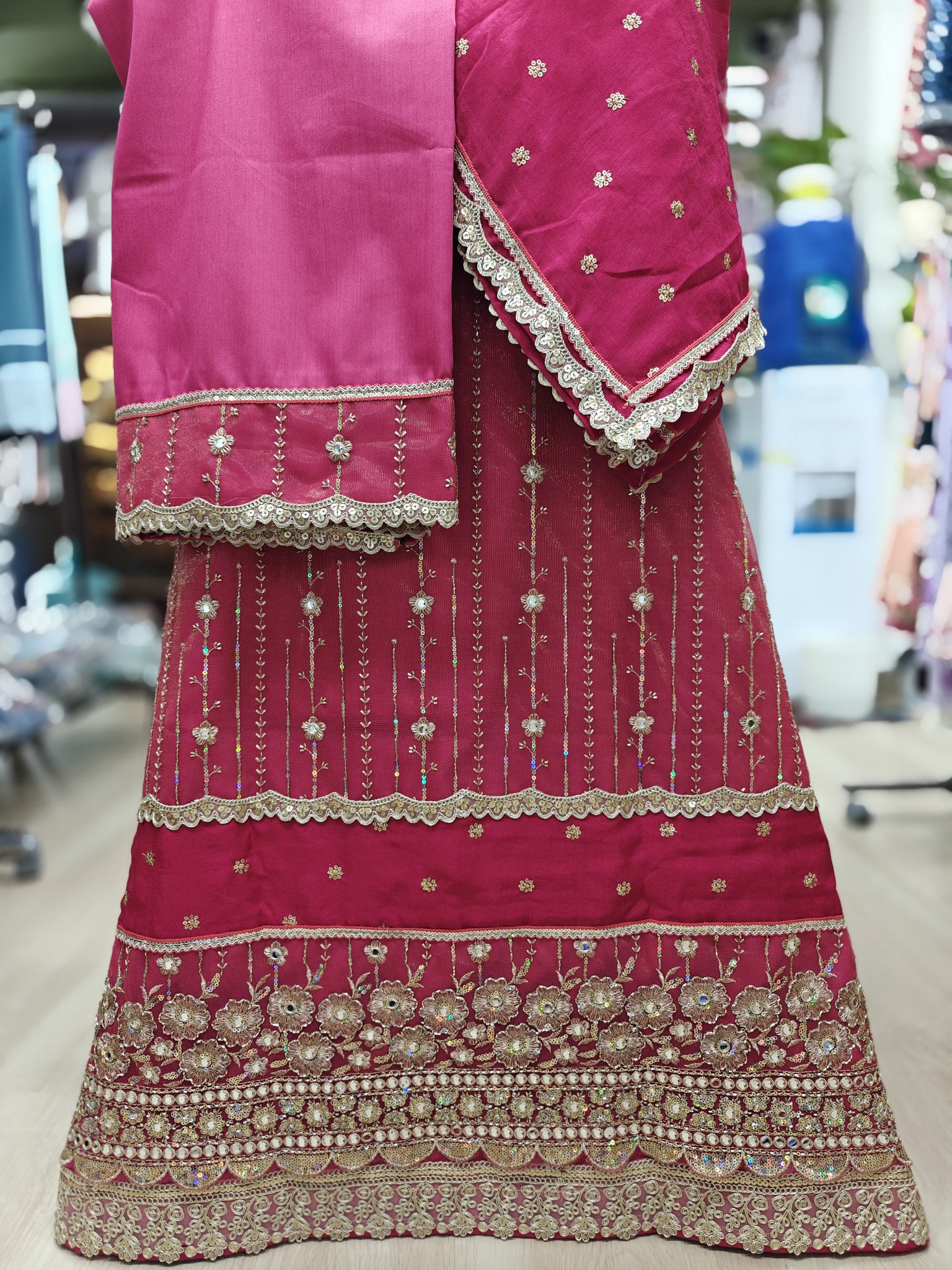  Net Lace Work Semi Bridal RCJ 